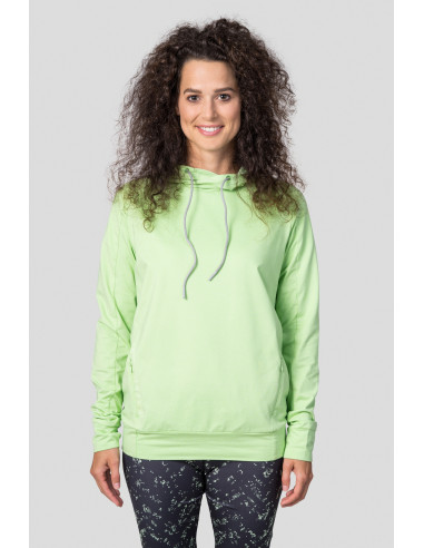 Ladies active sweatshirt VERNITA paradise green mel