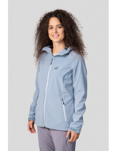Ladies mountain & trekking jacket ZURY blue fog