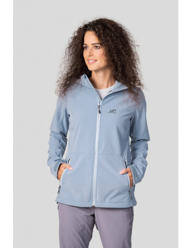 Ladies mountain & trekking jacket ZURY blue fog