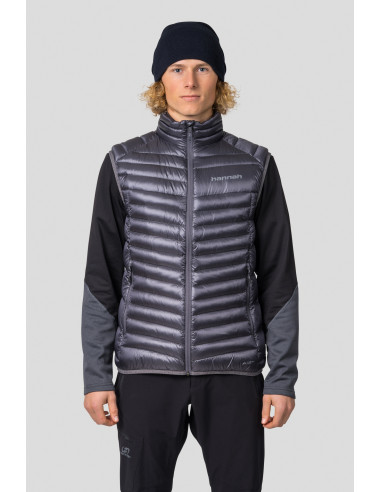 Men's mountain vest ADARE asphalt stripe
