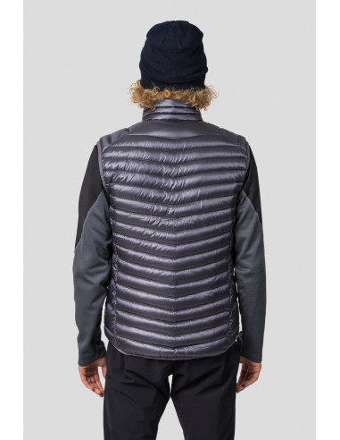 Men's mountain vest ADARE asphalt stripe
