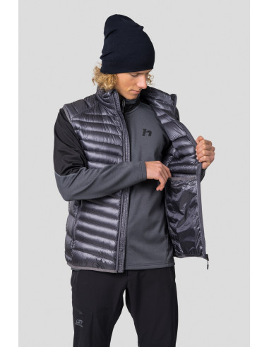 Vīriešu veste pārgājieniem kalnos ADARE asfalta pelēks