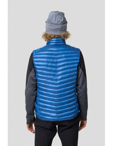 Men's mountain vest ADARE princess blue stripe