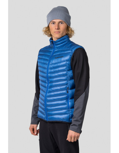 Men's mountain vest ADARE princess blue stripe