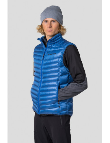 Men's mountain vest ADARE princess blue stripe
