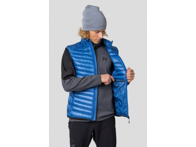 Men's mountain vest ADARE princess blue stripe