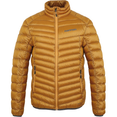 Men's mountain jacket ADRIUS golden yellow stripe