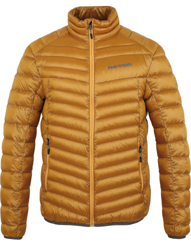 Men's mountain jacket ADRIUS golden yellow stripe