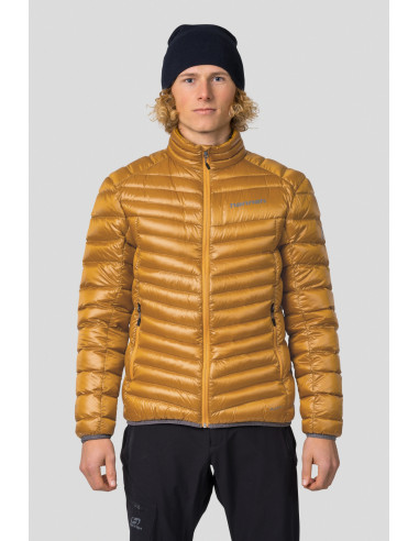Vīriešu jaka pārgājieniem kalnos ADRIUS zeltaini dzeltens 
