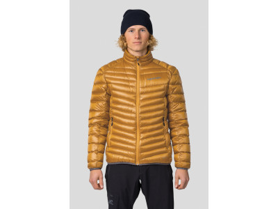 Men's mountain jacket ADRIUS golden yellow stripe