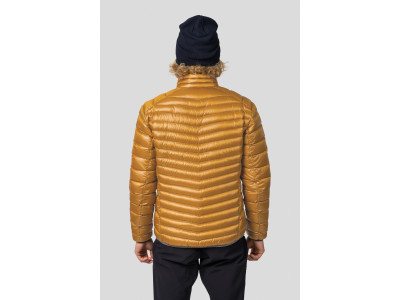 Men's mountain jacket ADRIUS golden yellow stripe