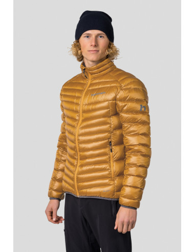 Vīriešu jaka pārgājieniem kalnos ADRIUS zeltaini dzeltens 