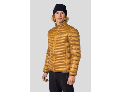 Men's mountain jacket ADRIUS golden yellow stripe
