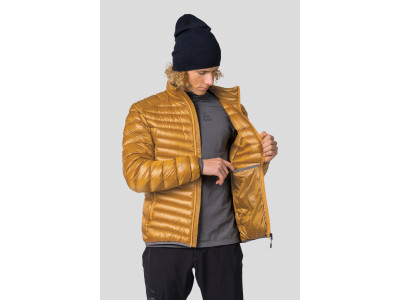 Men's mountain jacket ADRIUS golden yellow stripe