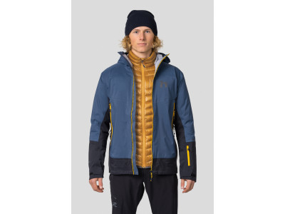 Men's mountain jacket ADRIUS golden yellow stripe
