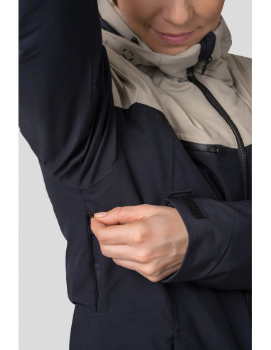 Ladies ski jacket AMABEL anthracite / goat