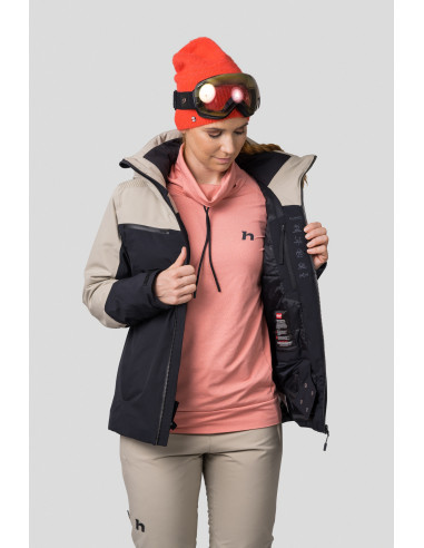 Ladies ski jacket AMABEL anthracite / goat