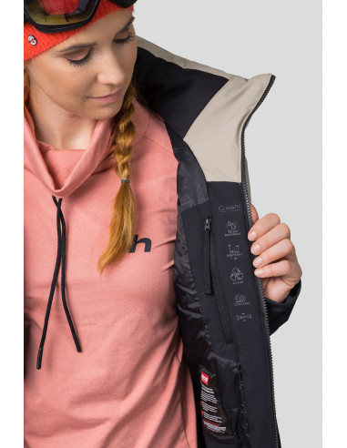 Ladies ski jacket AMABEL anthracite / goat