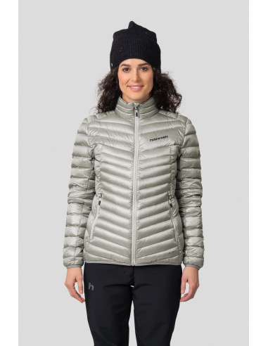 Ladies mountain jacket AYLA light gray stripe