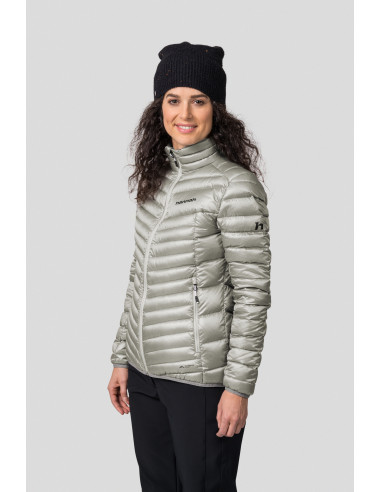 Ladies mountain jacket AYLA light gray stripe