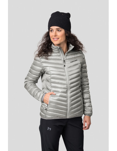 Ladies mountain jacket AYLA light gray stripe