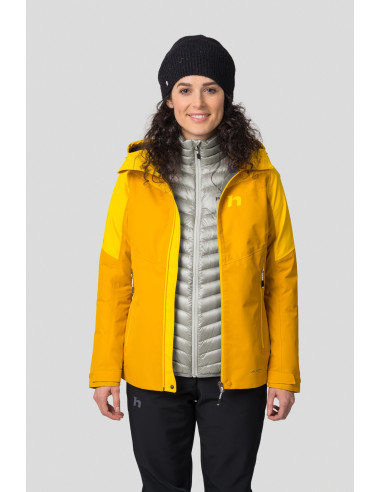 Ladies mountain jacket AYLA light gray stripe