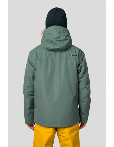 Men's ski jacket DEYTON dark forest