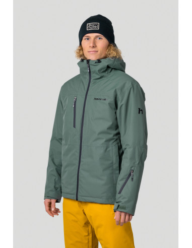Men's ski jacket DEYTON dark forest