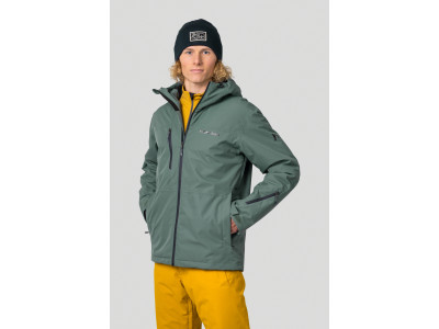 Men's ski jacket DEYTON dark forest