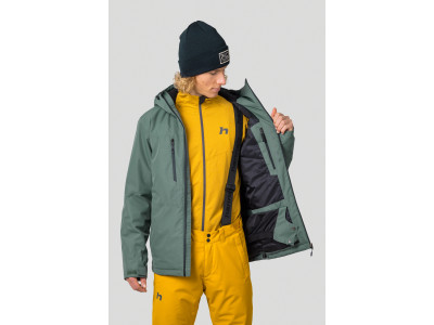 Men's ski jacket DEYTON dark forest