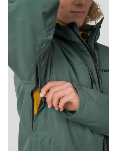 Men's ski jacket DEYTON dark forest