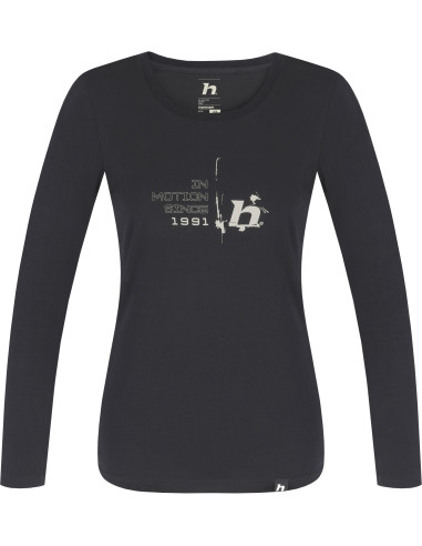 Ladies everyday T-shirt, L / S ELARA anthracite