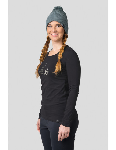 Ladies everyday T-shirt, L / S ELARA anthracite