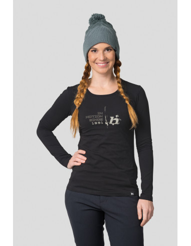 Ladies everyday T-shirt, L / S ELARA anthracite