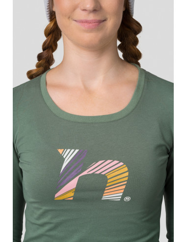 Ladies everyday T-shirt, L / S ELARA laurel wreath