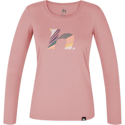 Sieviešu T-krekls ar piedurknēm ikdienai ELARA rozā