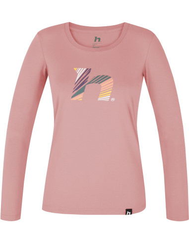 Ladies everyday T-shirt, L / S ELARA rose tan