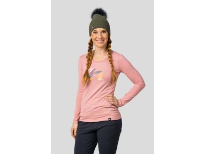 Ladies everyday T-shirt, L / S ELARA rose tan