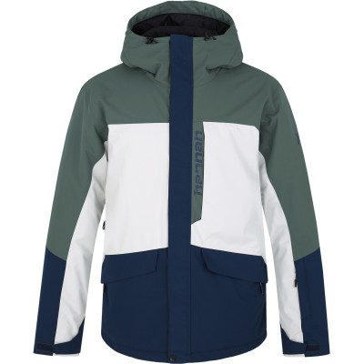 Men's ski jacket GAROW dark forest / dress blues