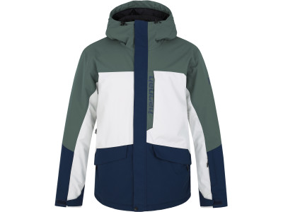 Men's ski jacket GAROW dark forest / dress blues