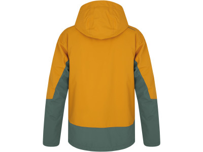 Men's ski jacket GAROW golden yellow / dark forest