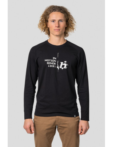 Men's everyday T-shirt, L / S HANES anthracite