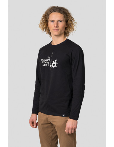 Men's everyday T-shirt, L / S HANES anthracite