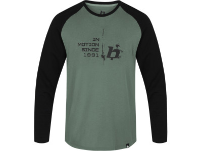 Men's everyday T-shirt, L / S HANES laurel wreath / anthracite