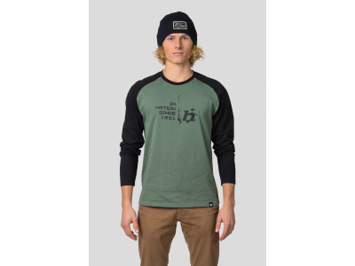 Men's everyday T-shirt, L / S HANES laurel wreath / anthracite