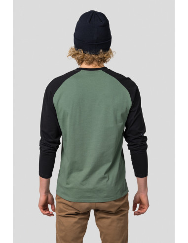 Men's everyday T-shirt, L / S HANES laurel wreath / anthracite