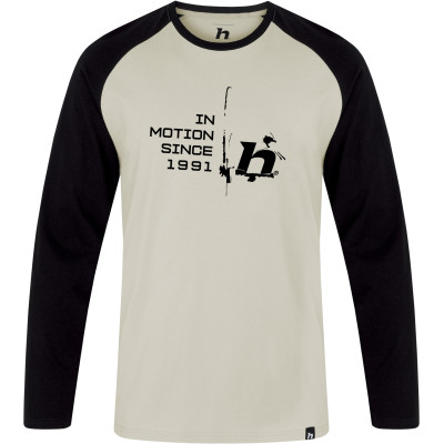 Vīriešu T-krekls ar piedurknēm ikdienai HANES gaiši pelēks / antracīta