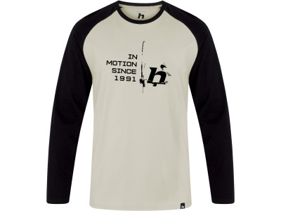 Men's everyday T-shirt, L / S HANES light gray / anthracite