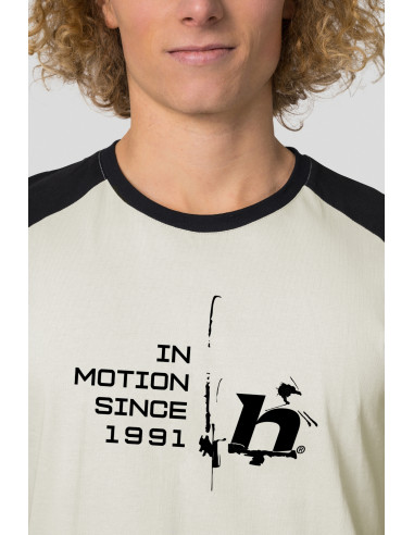 Men's everyday T-shirt, L / S HANES light gray / anthracite