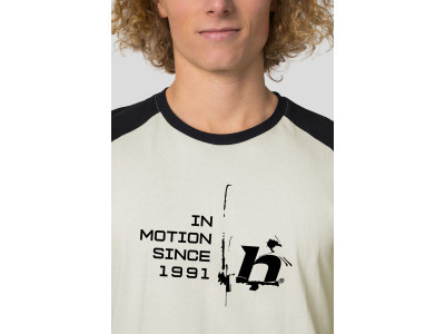 Men's everyday T-shirt, L / S HANES light gray / anthracite